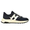 Hogan Hyperlight Suede And Nappa Leather Sneakers In Black