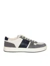 Hogan Smooth And Suede Leather H-tv Sneakers. In White