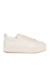 Hogan Low Top Platform Sneakers In White