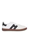Hogan Sculpted Sneakers With Contrasting Accents In White