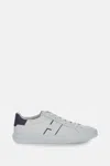 Hogan White Leather Sneakers With Logo Design And Rubber Sole In White