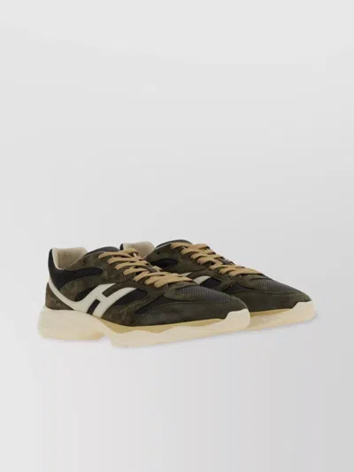 HOGAN SNEAKER WITH MESH PANELS AND SUEDE OVERLAYS