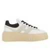 Hogan H-stripes Nappa Leather Sneakers In White