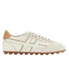 Hogan Nappa Leather Olympia Sneakers In White