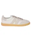 Hogan Ivory Pink Sneakers With Smooth Leather Upper