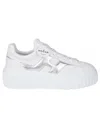Hogan H-stripes Leather Sneakers In White