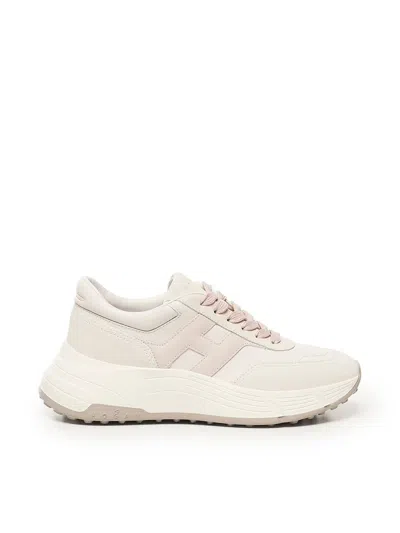 Hogan Sneakers In Ivory, Pink