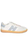 Hogan Cool Suede-trimmed Leather Sneakers In White