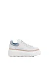 Hogan H-stripes Sneaker In Nappa And Suede