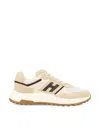 Hogan Suede, Smooth Leather And Mesh Hyperlight Sneakers In Neutral