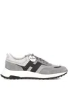 Hogan Hyperlight Leather And Textile Trainers With Side H