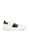 Hogan Panelled Design Calf Leather Sneakers With Chunky Sole In White