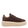 Hogan Leather Lace-up Sneakers Platform Sole
