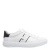 Hogan White Leather Sneakers With Logo Design And Rubber Sole