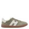 Hogan Round Toe Suede Low Top Sneakers