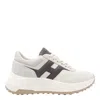Hogan Ivory Suede And Nappa Leather Low-top Sneakers In White