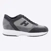 Hogan Low Top Sneakers With Suede And Mesh Panels In Multi