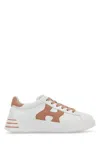 Hogan Rebel Sneakers In Nappa Leather Multicolor In White