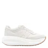 Hogan Chunky Style Leather Low Top Sneakers In White
