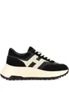Hogan Suede And Nappa Leather Sneakers With Contrast Panel