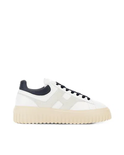 Hogan Sneakers H-stripes Blue/white In Multi