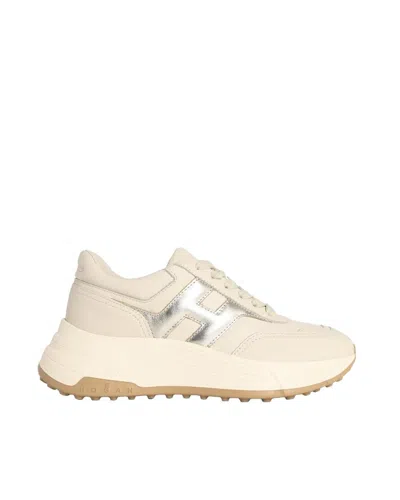 Hogan Platform Sneakers With Metallic H Detail In Multi