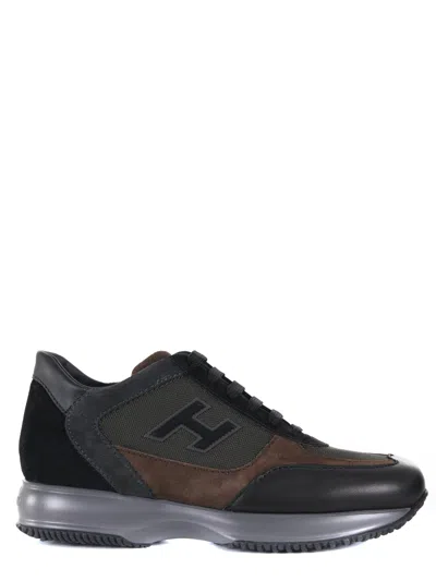 Hogan Sneakers In Nero/marrone
