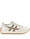 Hogan Men's 86er Suede And Mesh Sneakers In Beige