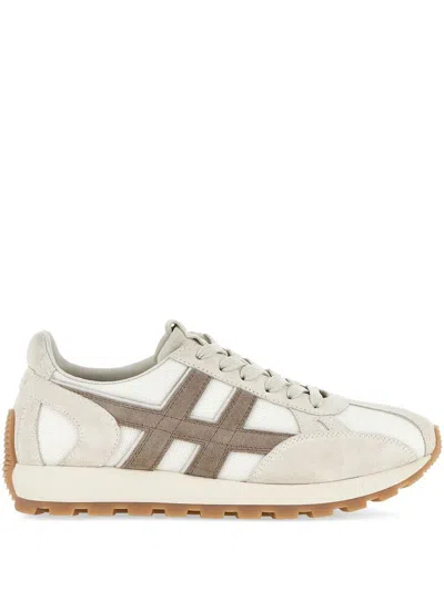 HOGAN SNEAKERS 86ER IN MIXED BEIGE SUEDE