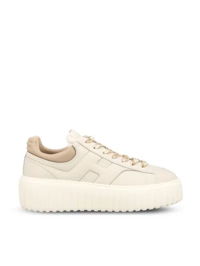 Hogan Lace-up Sneakers In Neutral