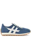 Hogan Blue Suede Leather Sneakers In Blau