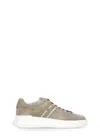 Hogan Man Sneakers Dove Grey Size 9 Leather In Beige