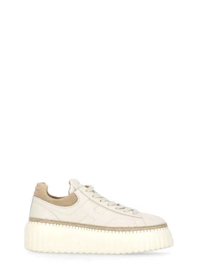 HOGAN HOGAN H-STRIPES LEATHER SNEAKERS