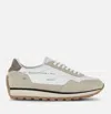 Hogan Leather Sneakers With Round Toe And Ridged Rubber Sole In Beige