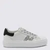 Hogan Crosswind Nappa Leather And Suede Sneakers With Glitter H Detail Shoes In White