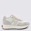 Hogan Low Top Sneakers Suede Panels Rubber Sole In White
