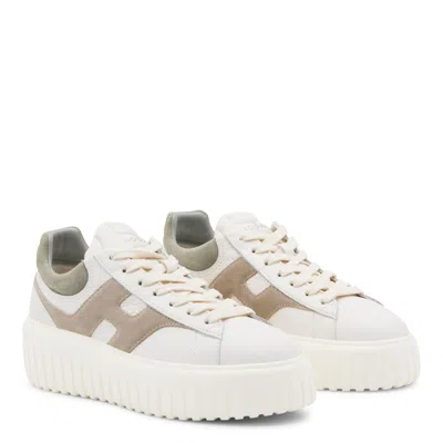 Hogan Sneakers Bianco/tortora/verde In White