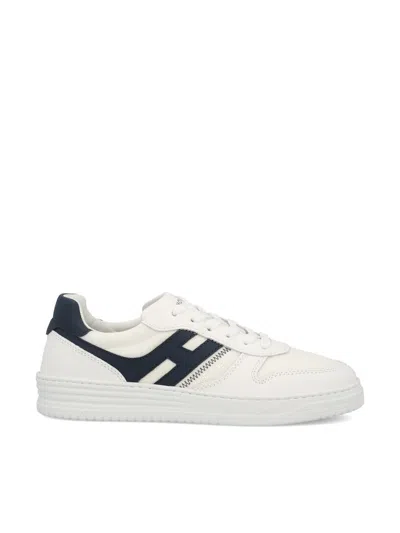 Hogan H630 Sneakers White And Blue In Black