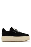 Hogan Skyscraper Suede Platform Sneakers In Black