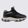 Hogan Black Hyperactive Leather Sneakers In Black