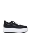 Hogan Skyscraper Suede Platform Sneakers In Black