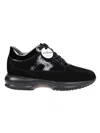 Hogan Interactive Lace-up Sneakers In Black