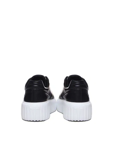 Hogan Woman Sneakers Black Size 8.5 Soft Leather