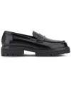 Hogan Leather Loafers With Chunky Sole And Glossy Finish In Black