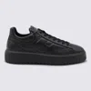 Hogan Leather H-stripes Tread Sneakers In Black