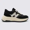 Hogan Suede And Nappa Leather Sneakers With Contrast Panel In Black
