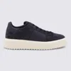 Hogan Round Toe Suede Finish Rubber Sole Sneakers In Blue