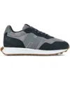 Hogan Men's H601 Leather Sneakers In Blue