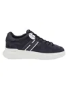Hogan H580 Lace-up Sneakers With Distinctive Leather Logo In Transparent