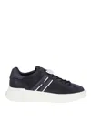Hogan H580 Lace-up Sneakers With Distinctive Leather Logo In Transparent
